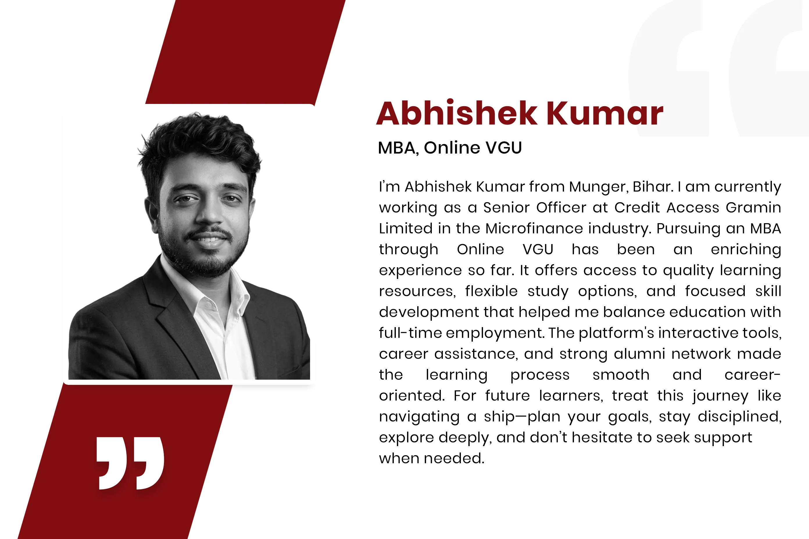 Abhishek – MBA Learner